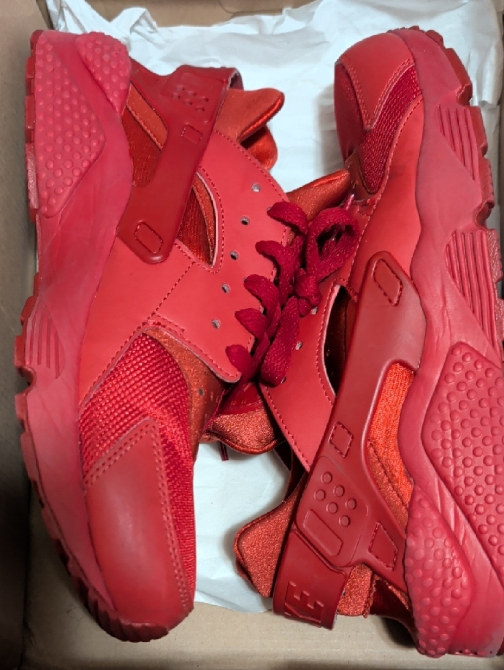 Nike Air Huarache "Varsity Red" Sneakers Men's Size 9 Used Exc/Box - Picture 13 of 14